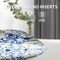 Pillow Covers Colorful Watercolor Blue Hydrangea Hibiscus Iris Leaf and Bird Spring Flowers Pattern 18X18 Inch Set of 2,Standard Square Cushion Throw Cover for Couch Bedroom Living